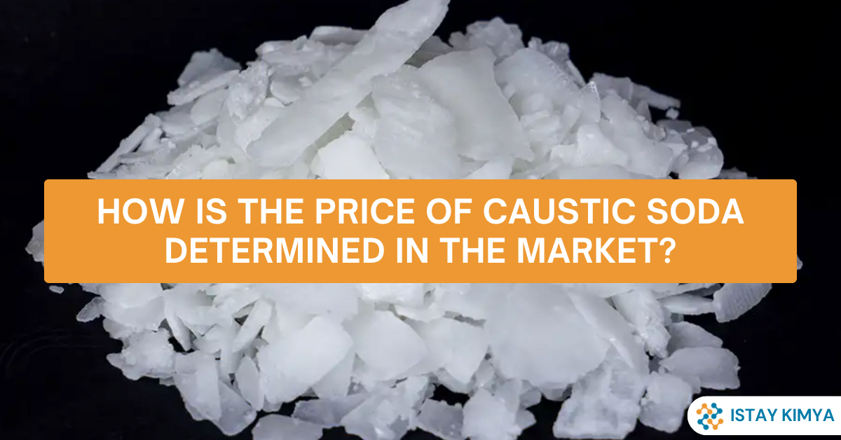 How is the price of caustic soda determined in the market